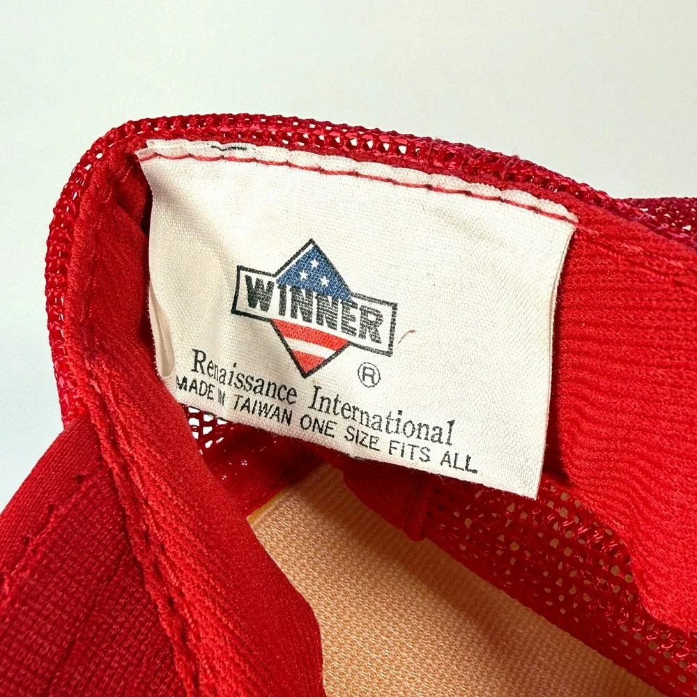 Vintage 1986 St Phillips Golf Tourney Trucker Hat Foam Red White‎ Snapback 80s